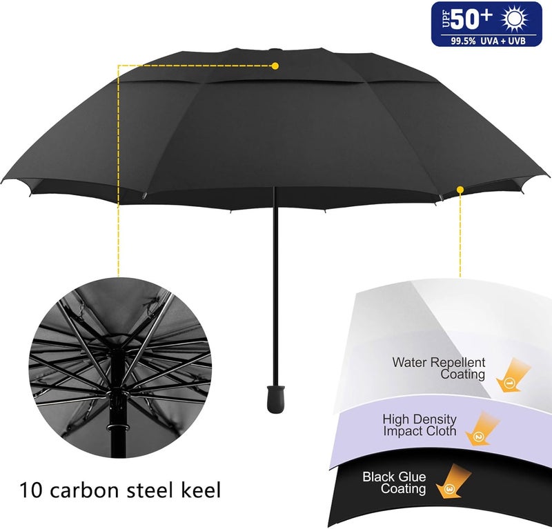 DUOUPA Patio Umbrellas UPF 50+ 360 ° Adjustable Shade Umbrella,Beach Umbrella with Universal Clamp,Beach Clamp on Umbrella,suitable for Patio,beach chairs,golf carts, wheelchairs,carts,bleachers,camping and fishing - Image 4